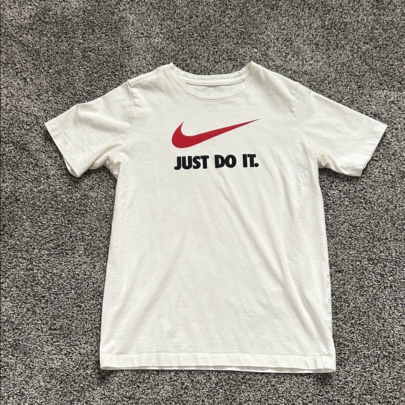 Nike Other - Nike Kids Cream Tee with Red Swoosh